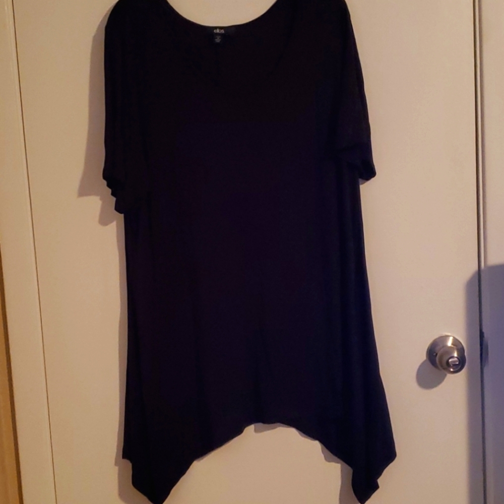 Ellos sharkbite hem knit tunic